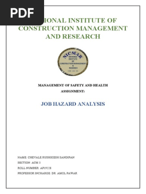 Job Hazard Analysis