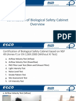 Certification of Biological Safety Cabinet