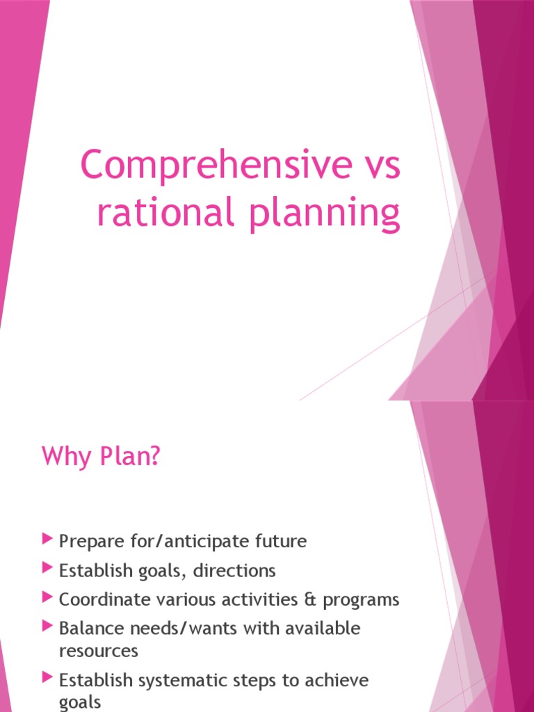 Comprehensive vs Incremental Planning | PDF | Rationality | Decision Making