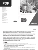 Sensorless Vector Control Micro Drive: Vfd-El User Manual Series