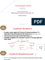 ECC-304 Communication Systems Lecture 1 Amplitude Modulation