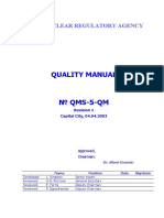 Quality Manual: Nuclear Regulatory Agency
