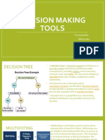 Decision Making Tools: Presented By:-Nikita Saini Mba 4