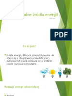 Odnawialne Źródła Energii