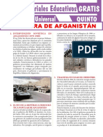 Causas de La Guerra de Afganistán para Quinto Grado de Secundaria PDF