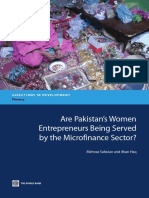 Are Pakistans Women Entrepreneurs Being Served by The Microfinance Sector PDF