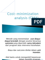 Cost-Minimization Analysis (CMA)