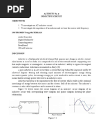 Activity No. 4 Inductive Circuit Objectives