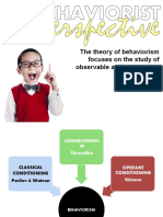 The Theory of Behaviorism Focuses On The Study of Observable and Measurable Behavior