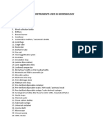 Basic Instruments Used in Microbiology