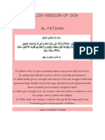 English Version of Doa Al-Fatihah