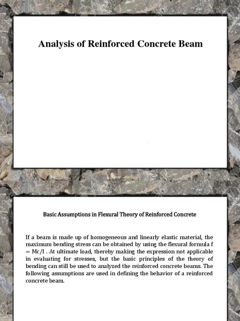 Analysis of Reinforced Concrete Beams | PDF | Bending | Strength Of ...