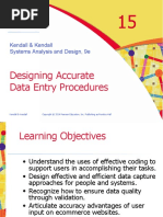 Designing Accurate Data Entry Procedures: Kendall & Kendall Systems Analysis and Design, 9e