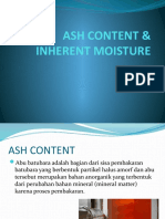 Ash Content & Inherent Moisture