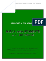 Guida dello studente 2013-2014 Università Tor Vergata