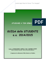 Guida Dello Studente 2014-2015 Università Tor Vergata