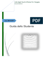 Guida dello studente 2016-2017 Università Tor Vergata