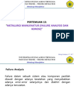 Metalurgi Manufaktur (Failure Analysis Dan Korosi)