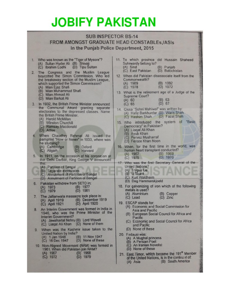Sub Inspector Exam Guide 2015 PDF | PDF | Business | Finance & Money ...