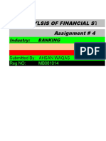 Anaylsis of Financial Statements Assignment # 4: Industry: BANKING Bank Standard Chartered Bank Pakistan