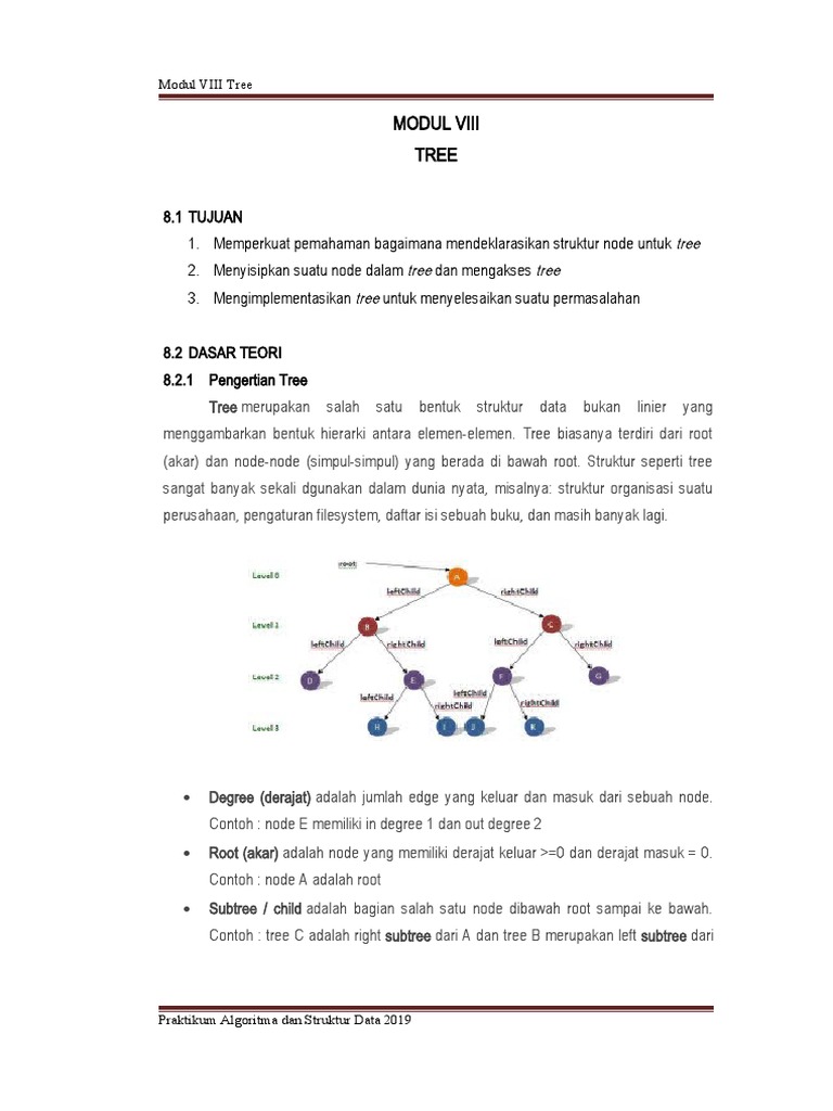 Struktur Data Tree dan Operasinya | PDF
