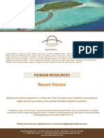 Job Advert - Resort Doctor - Ayada Maldives