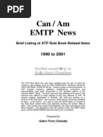 Can / Am Emtp News: Sorted According To Rule Book Chapters