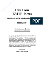 Can / Am Emtp News: Sorted According To Rule Book Chapters