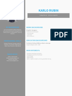 Gray Sidebar Graphic Design Resume