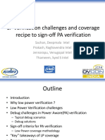 LP Verification Challenges and Coverage Recipe To Sign-Off PA Verification