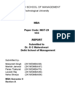 Delhi School of Management: MBA Paper Code: MGT-29