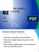 ANALISIS BUTIRAN TANAH