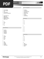 Grammar Use of English: Answer Key