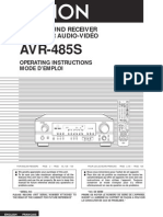 AVR-485S: Av Surround Receiver Récepteur Audio-Vidéo