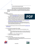 Body Fluids Cleaning and Disinfecting SOP Sample in FSO PDF