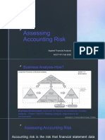 Assessing Accounting Risk: Applied Financial Analysis ACCT 411 Fall 2020
