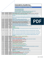 Calendário Acadêmico 2020.1 FLEX - UNESA