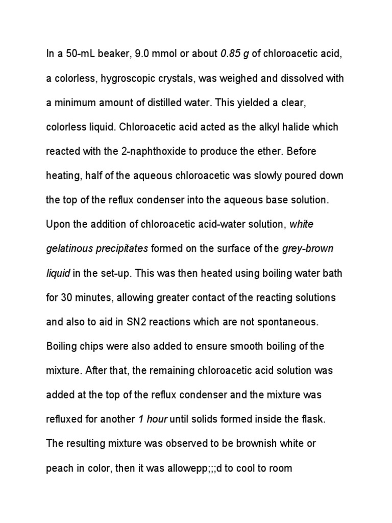 Gelatinous Precipitates Formed On The Surface of The GreyBrown Liquid