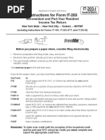 Instructions For Form IT-203: Nonresident and Part-Year Resident Income Tax Return