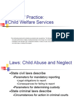 Fields of Practice: Child Welfare Services
