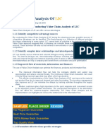 Value Chain Analysis of LIC