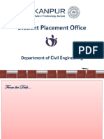 Tudent Lacement Ffice: Department of Ivil Ngineering