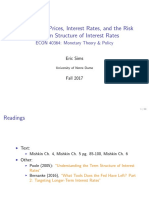 Bonds, Bond Prices, Interest Rates, and The Risk and Term Structure of Interest Rates