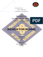 Design For Beams: Project On Ce 51B - Steel Design