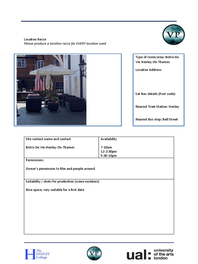 Location Recce 3 | PDF