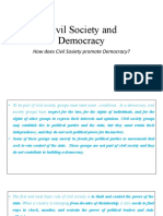 Civil Society and Democracy