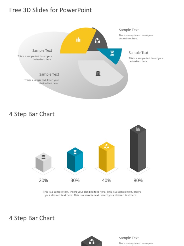 Free 3D PowerPoint Slide Templates | PDF | Coupon | Business