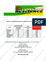 COSTOS DE PREMEZCLA CERDOS 5 KG