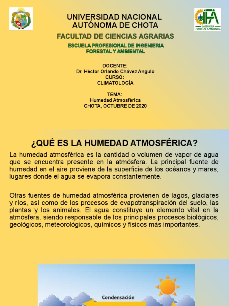 Definición y Tipos de Humedad Atmosférica | PDF | Humedad | Meteorología