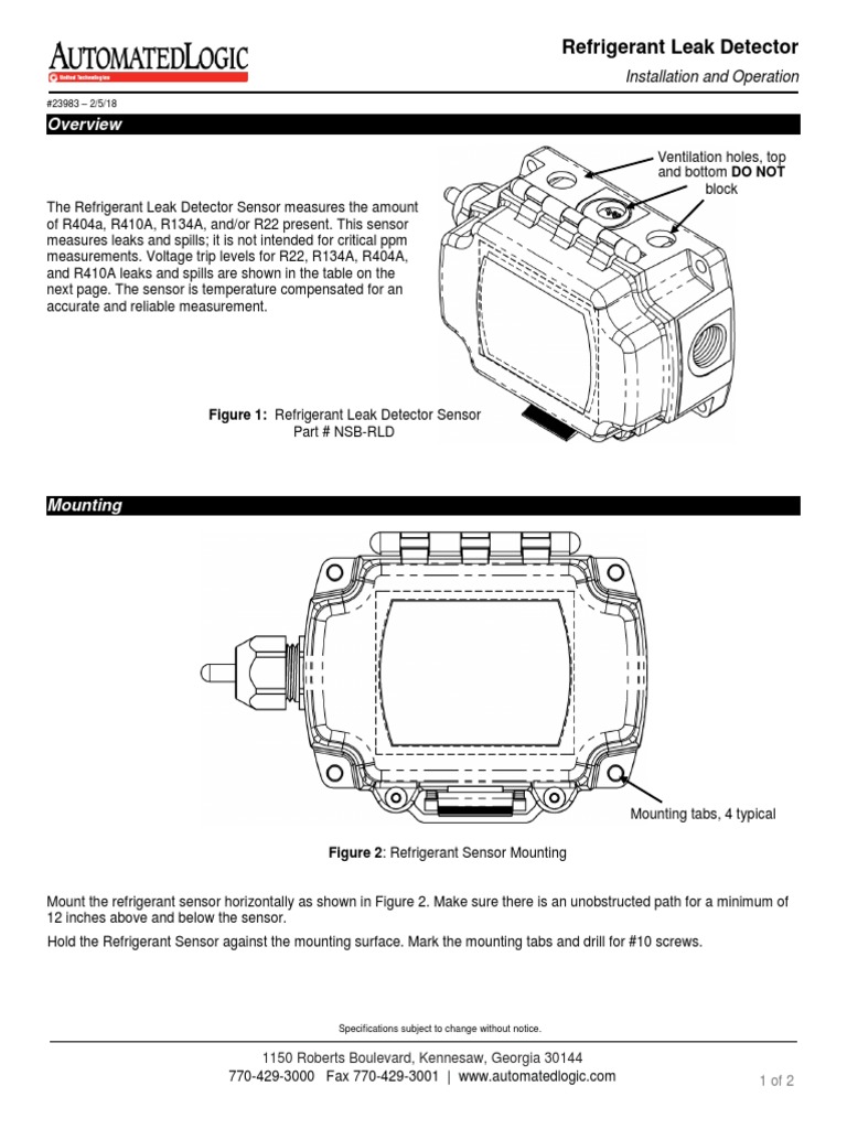 R404A Refrigerant Leak Detector Guide | PDF | Electrical Connector | Sensor